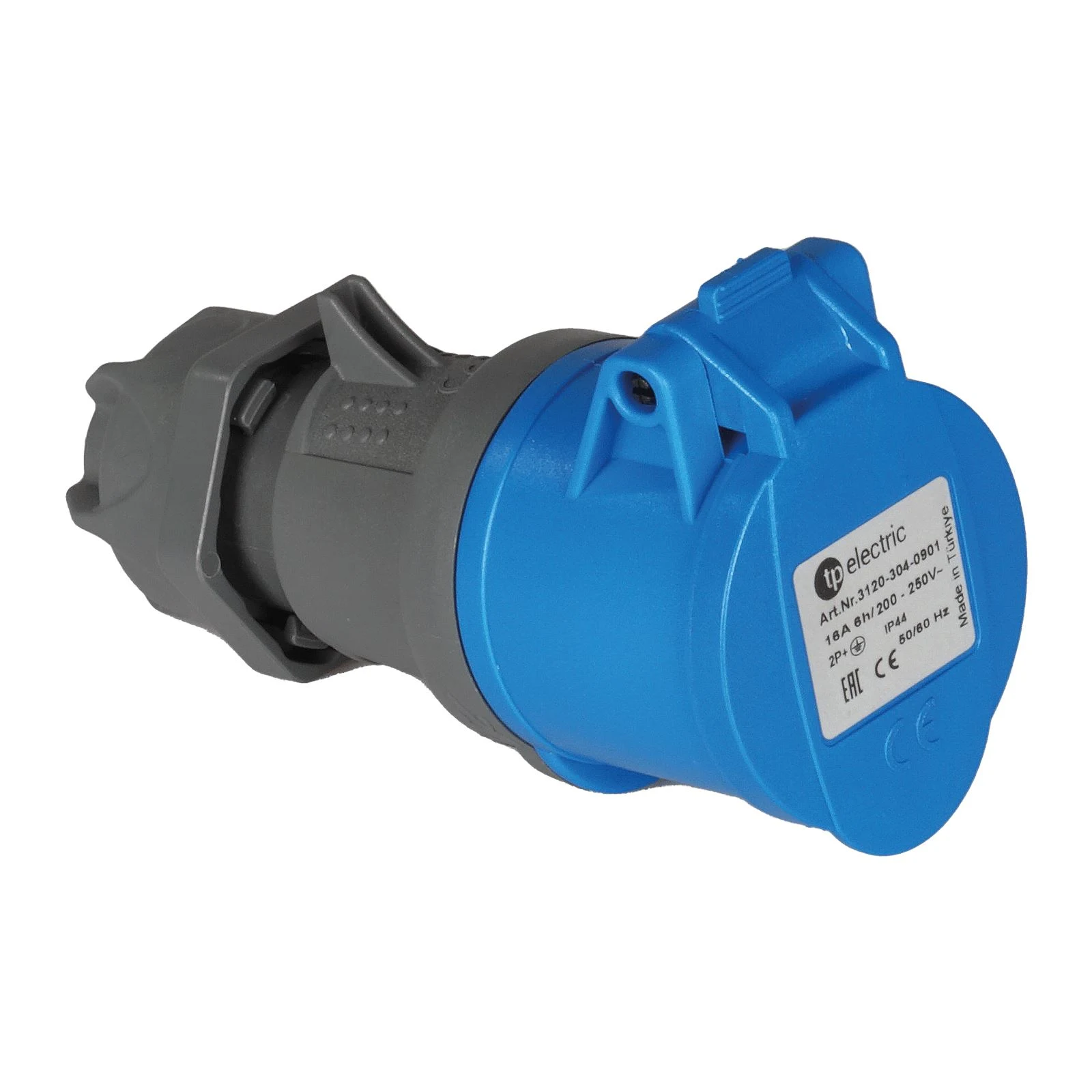3x16A - CEE NORM IP 44 Uzatma Prizi, Vidalı