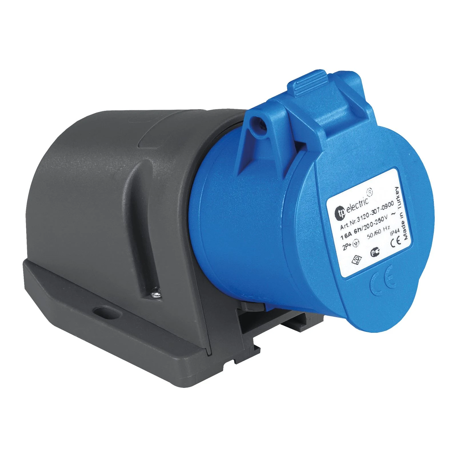 3x16A - CEE NORM IP 44 Duvar Prizi, Vidalı